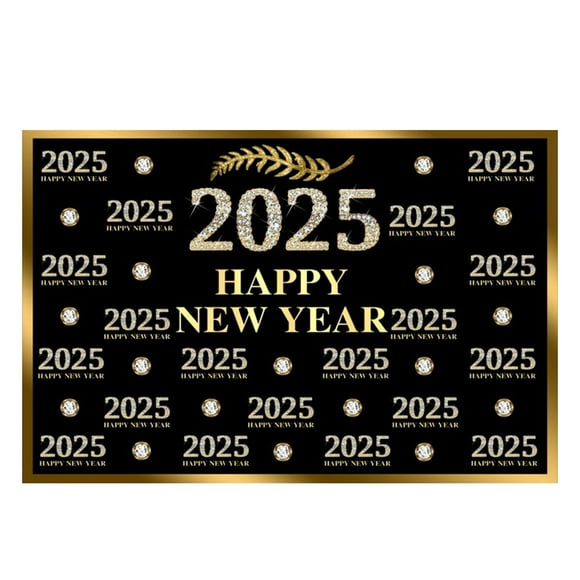 New Years Backdrops for Photography New Years Eve Backdrop 2025 Happy New Year Backdrop Happy New Year Backdrop 2025