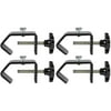 (4) American DJ C-Clamp Heavy Duty C-Clamps For Hanging Lights Up to 2” Truss