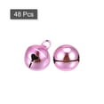 thumbnail image 3 of 12mm Small Jingle Bells for Craft DIY Christmas Vacuum Plating Pink 48 Pack, 3 of 5