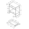 thumbnail image 4 of Home Square 20" Storage Accent End Table in Beige and Gold - Set of 2, 4 of 4