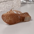 thumbnail image 6 of Ticikt Women's Jelly Sandals Slingback Bling Beach 80s 90s Retro Flat Shoes, 6 of 9
