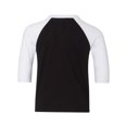 thumbnail image 3 of Bella + Canvas Toddler 3/4-Sleeve Baseball T-Shirt - 3200T, 3 of 5