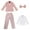 Pink, variant on Zwiiyzr 2-11Y Toddler Boy Clothes Suit 4Pcs Solid Formal Dress Shirt + Blazer Jacket + Bowtie + Suit Pants Boys Gentleman Outfits Set Khaki