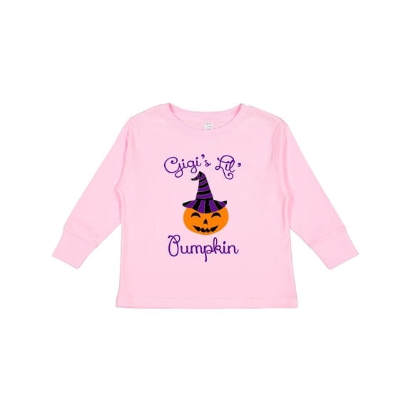 Inktastic Gigi's Lil' Pumpkin Boys or Girls Long Sleeve Toddler T-Shirt