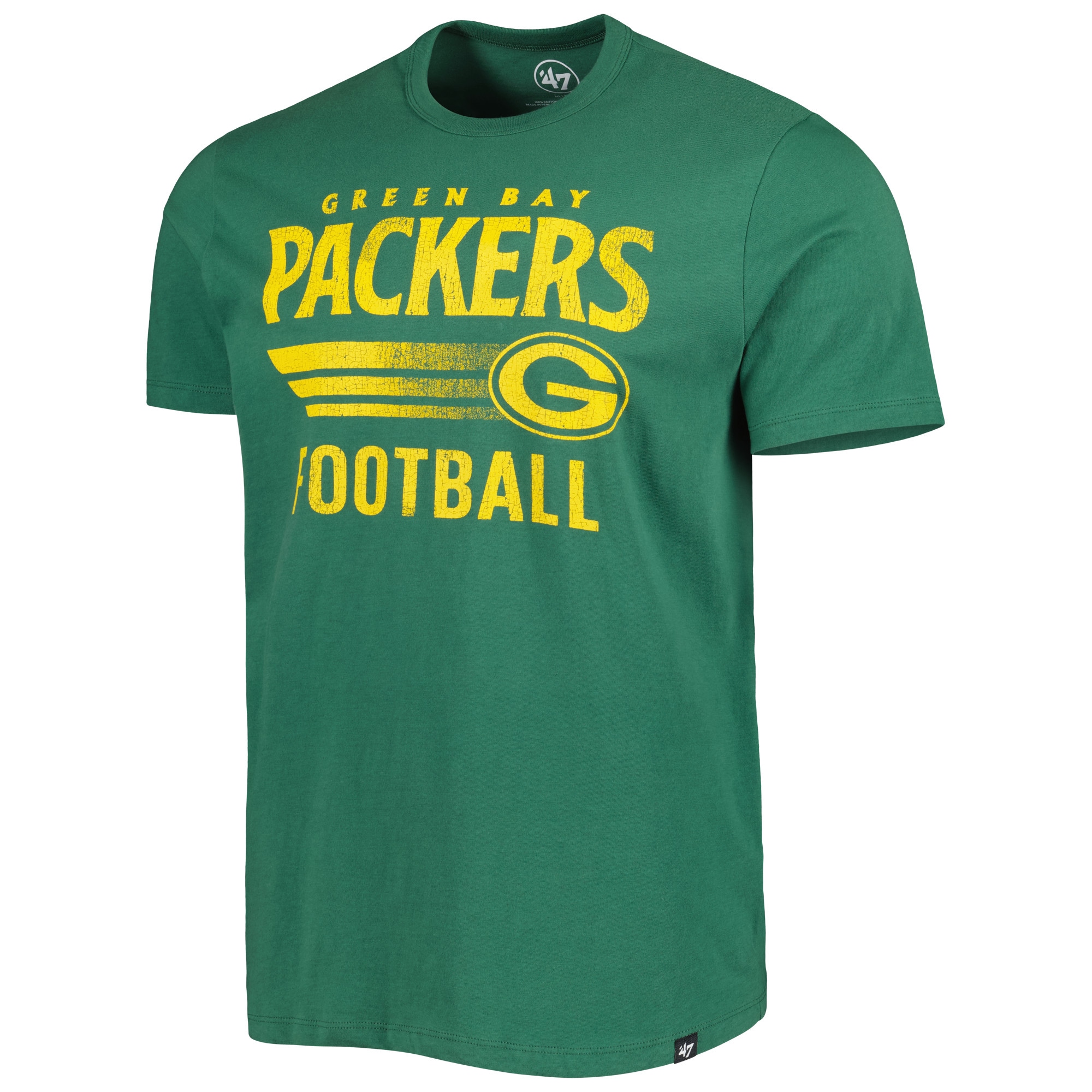Men's '47 Green Green Bay Packers Wordmark Rider Franklin T-Shirt - image 2 of 3