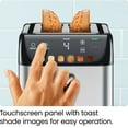 thumbnail image 4 of Chefman Smart Touch 2 Slice Digital Toaster, 6 Shade Settings, Bagel Mode - Stainless Steel, New, 4 of 9
