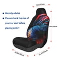 thumbnail image 3 of Wukai Colorful Betta Fish Full Set Car Seat Covers with Soft Padding Universal Auto Front Seats Protector and Cushion Mat, 3 of 5