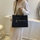 thumbnail image 1 of Bolso de mano con cremallera para mujer, bolso de mano elegante para mujer, bandolera (negro) Sywqhk Para Estrenar, 1 of 2