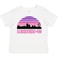 thumbnail image 3 of Inktastic Albuquerque New Mexico Retro Sunset Skyline Girls Toddler T-Shirt, 3 of 5