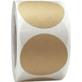 thumbnail image 2 of Natural Kraft Circle Dot Stickers | 2.5" Inches Round | 500 Pack, 2 of 3