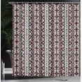 thumbnail image 3 of Ambesonne Retro Shower Curtain, Boho Pattern Western Print, 69"Wx70"L, Pale Chocolate, 3 of 4