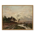 thumbnail image 6 of Drsoum Vintage Lakeside Forest Landscape Wall Art 11x14in Natural Framed Rustic Retro Nature Scenery Prints Farmhouse Classic Decorations for Home Office Bedroom, 6 of 6