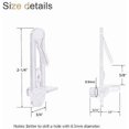 thumbnail image 2 of PinesC 30 Pack Shelf Support Peg, Clear Plastic Cabinet Shelf Pins, Self-Locking Bracket Clips for Supporting Furniture Kitchen Bookcase Closet Shelf, Fits 17/64" Diameter Hole and 5/8" Shelf, 2 of 5
