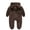 Coffee, variant on Toddler Kid Jumpsuit Pants Clothes Toddler Baby Boys Girls Color Plush Cute Bear Ears Winter Thick Jumpsuit Romper Summer Jumpsuit For Girls Boys