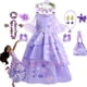 thumbnail image 1 of Vestido de princesa Isabela Mirabel, traje de Cosplay Floral de malla, ropa de Encanto para niña, Dolores, fiesta de carnaval, Vestidos para niños Fivean unisex, 1 of 2
