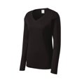 thumbnail image 1 of Gravity Threads Womens Long-Sleeve Moisture-Wick V-Neck - Black - Small, 1 of 1