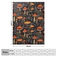 thumbnail image 4 of ARISTURING Mushrooms Blanket Gifts Ultra Soft Cozy Throw Flannel Blanket, Lightweight Fuzzy Blanket Warm Plush Throw Blankets for Couch, Sofa, Bed,, 4 of 6