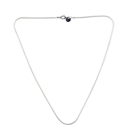 Women Ladies Metal Necklace Neck Chain Sliver Tone 18.9inches