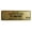 Brushed Gold, variant on Signs ByLITA Standard Certificate F1 Driver Sign (Blue) - Small