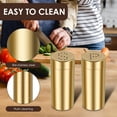thumbnail image 3 of And Pepper Shakers With Pour Holes - Condiment Jar Seasoning Box Shaker Spice Tins For Outdoor Camping Activities - 2 Colors For Choose , Gold, 8.8X3.8cm, 3 of 7