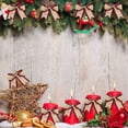 thumbnail image 4 of 8X Cintas de Borde con Alambre Navidad Cinta Artesanal de Tela de Arpillera Enrollar Rollos de Cinta con Borde Una Cuadros Rojo, 4 of 7