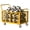 Yellow, variant on HOHYN Heavy Duty 1800 lbs Platform Truck with Cage, 5-in-1 Foldable Push Cart Dolly, Large Flatbed Hand Truck for Grocery, Laundry, Stall & Storage