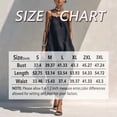 thumbnail image 3 of Morttic Women's Thin-Strap Ruffle Collar Camisole Loose Beach Dress – Side Pockets Solid Color Minimalist Summer Maxi Dress Black，S, 3 of 3