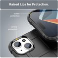 thumbnail image 6 of for Apple iPhone 15 Plus Case for Man, Heavy Duty Shockproof Phone Case Support Wireless Charging Cover for iPhone 15 Plus HD Black, 6 of 8