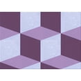 thumbnail image 1 of Ahgly Tapis Rectangulaire Lavable en Machine Intérieur Transitionnel Rose Prune Violet, 2 Pieds x 5 Pieds, 1 of 7
