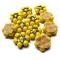 thumbnail image 3 of eloria 25pcs, Embroidery/Zardosi/Zari/Aari Work Sew On Flowers Applique/Decorative Patches for Clothes, Blouse, Saree, Dress Etc Decoration (Yellow), 3 of 4