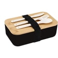 thumbnail image 2 of Openpig Japanese-Style Double-Layer Bamboos-Handled Lunch Box Compartmentalized Plastic Lunch Box For Office Workers And Students, 2 of 6