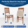 thumbnail image 5 of Stakmore Arts and Craft Harwood Folding Chair with Blush Upholstery - Fruitwood (2-Pack), 5 of 6