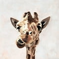 thumbnail image 3 of Barnes, Victoria 15x15 Black Modern Framed Museum Art Print Titled - Giraffes Gaze II, 3 of 5