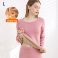 thumbnail image 3 of Sonducket Ropa interior térmica para mujer, ropa interior térmica gruesa para invierno, para clima frío, elástica, parte inferior larga, conjuntos de Pijama Rosa/Top/L Sonducket AP013086-11B, 3 of 6
