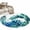 Teal, variant on Blue Teal Leaves 2'x6' Runner Rugs for Hallway Kitchen Bedside Non Slip Washable, Summer Botanical Watercolor Leaf Entryway Rug Runners with Rubber Backing, Long Carpet Runner for Laundry Room
