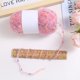 thumbnail image 3 of Nvzi Hilo de ganchillo de color rosa púrpura, 2 rollos de hilo acrílico de grosor medio para manualidades, 40 % poliéster y 60 % acrílico, hilo suave y duradero para tejer y proyectos de ganchillo., 3 of 4
