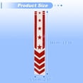 thumbnail image 3 of Unique Bargains Front Fender Arrow Sticker Decoration Motorcycle Warning Reflective Tape Waterproof Pet Reflective Material Material Red 1 Pcs 34 cm x 5.5 cm, 3 of 6
