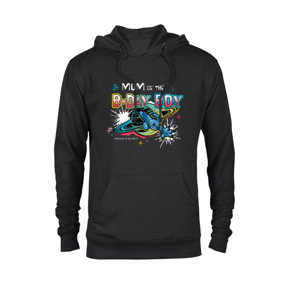 Disney Stitch Family Shine Mom of the B-Day Boy Birthday - Pullover Hoodie for Adults - Customized-Black