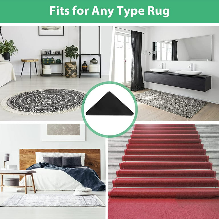Gripper For Rug For Hardwood Floors, Reusable Under Rug Carpet