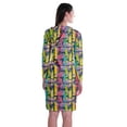 thumbnail image 4 of Moomaya Full Sleeves Hoodie Printed Sweatshirt Jersey T,Shirt Dress w/ Pockets, 4 of 7