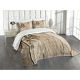 thumbnail image 3 of Ambesonne Savannah Quilted Bedspread Set 3 Pcs, Siberian Wild Tiger Eye, Queen Size, Tan, 3 of 5