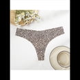 thumbnail image 4 of Ropa Interior de Seda Helada para Mujer, Entrepierna de Algodón, Tiro Bajo, Agradable para la Piel, Color Liso, Talla Grande. Estampado de Leopardo XXL, 4 of 6