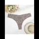 thumbnail image 4 of Ropa Interior de Seda Helada para Mujer, Entrepierna de Algodón, Tiro Bajo, Agradable para la Piel, Color Liso, Talla Grande. Estampado de Leopardo XXL, 4 of 6