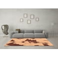 thumbnail image 3 of Ahgly Company Indoor Square Abstract Brown Modern Area Rugs, 4' Square, 3 of 4
