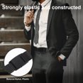 thumbnail image 6 of Topbathy Elastic Shirt Belt Stay with Strong Clipping Force for Shirt Locking and Wrinkle Prevention Black, 6 of 6