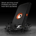 thumbnail image 6 of Petocase for iPhone SE Case 2022/2020,iPhone 8/7 Case 4.7 inches with Belt-Clip Holster Built-in Screen Protector Shockproof Drop Proof 3 in 1 Full Body Rugged Heavy Duty Durable Cover,Black/Orange, 6 of 7