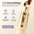thumbnail image 2 of Automatic Hair Curler, Professional Auto-Rotating Curling Iron with Ceramic Barrel, 3 Adjustable Temperature Settings, Anti-Tangle & Anti-Scald Design for All Hair Types,yellow, 2 of 14