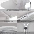 thumbnail image 4 of Women Sun Wide Brim Uv Protection Fishing Hats Foldable, 4 of 4