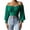Dark Green, variant on Womens Elegant Off The Shoulder Puff Sleeve Blouse Summer Chiffon Slim Fit Party Crop Top