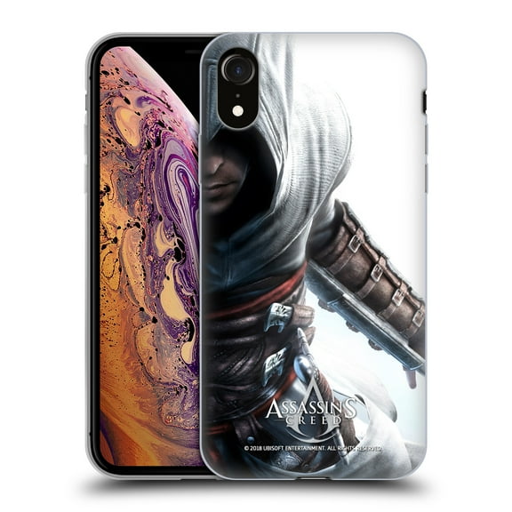 Head Case Designs Officially Licensed Assassin's Creed Key Art Altaïr Half Soft Gel Case Compatible with Apple iPhone XR